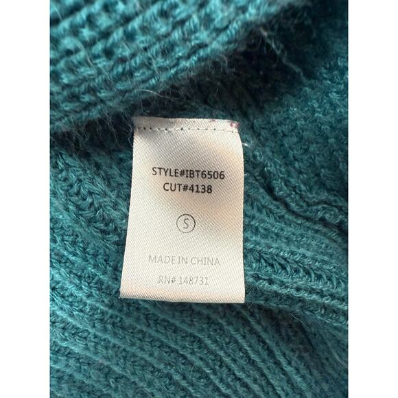 Blue Blush Wrap Knit Sweater Women's Size S Long Sleeve - Picture 3 of 6